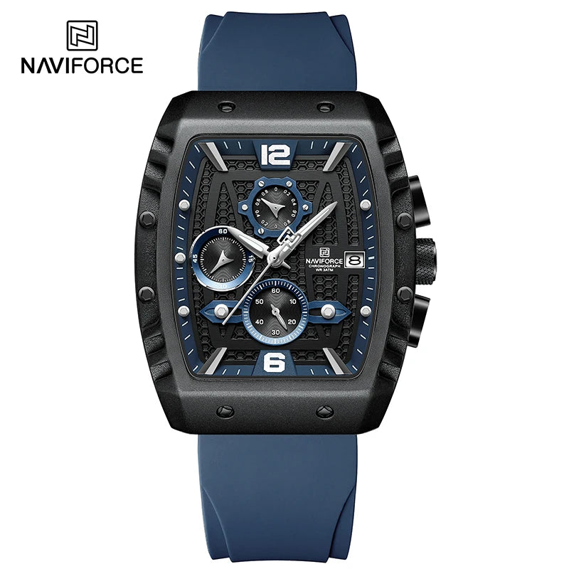 NAVIFORCE Men's Luxury Watch Waterproof Military Clock Chronograph
