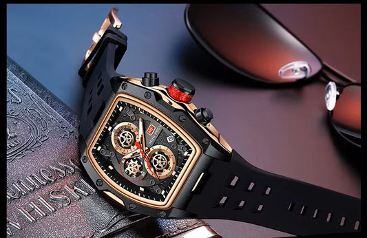 MINI FOCUS 0473 G Classic OEM Quartz Watch Waterproof Chronograph